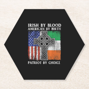 Porta-copo De Papel Irlandês Por Blood American Por Nascimento Patriot