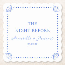 Porta-copo De Papel Janto de ensaio personalizado do azul-costeiro