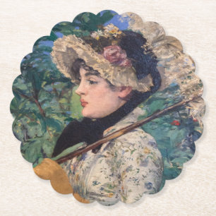 Porta-copo De Papel Jeanne (Primavera) Por Édouard Manet