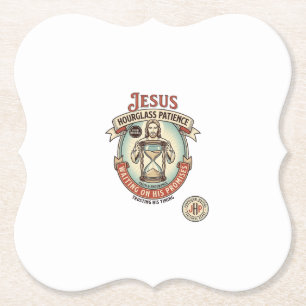 Porta-copo De Papel Jesus Ampulheta Paciência Jesus Ampulheta Paciênci