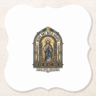 Porta-copo De Papel Jesus Art Deco Evangelho Jesus Art Deco Fé Cristã