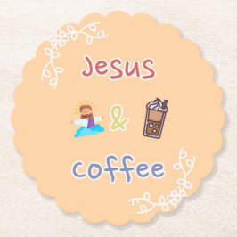 Porta-copo De Papel Jesus + Café
