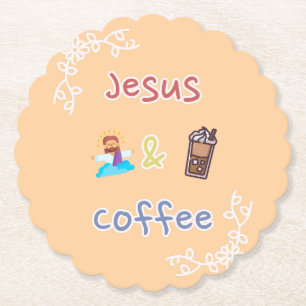 Porta-copo De Papel Jesus + Café