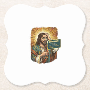 Porta-copo De Papel Jesus chorando Erro de sintaxe Programador Codific