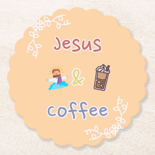 Porta-copo De Papel Jesus + Coffee (Frente)