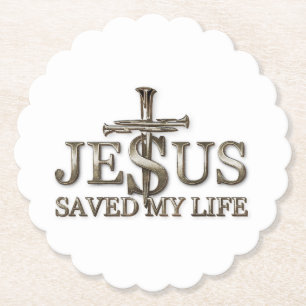 Porta-copo De Papel Jesus Cristo Salvou Meu Presente De Vida Para Mulh