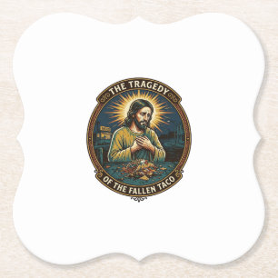 Porta-copo De Papel Jesus Derrubou Comida de Rua de Taco Tarde da Noit
