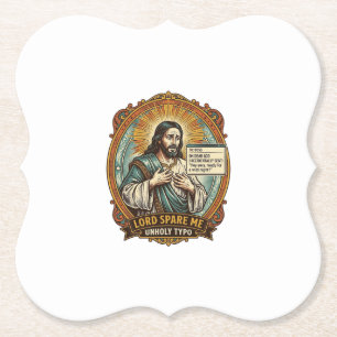 Porta-copo De Papel Jesus Mensagem de Autocorreção Ruim Chefe Constran