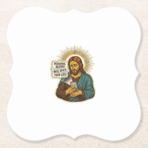 Porta-copo De Papel Jesus Morto Sem Música No Telefone Humor de Academ