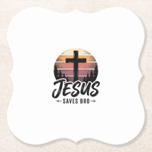 Porta-copo De Papel Jesus Salva Camisa Bros Vintage Cruz Cristã Desi