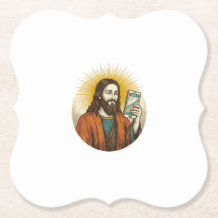 Porta-copo De Papel Jesus Vídeo Acidental Em Vez De Câmera De Foto Fal