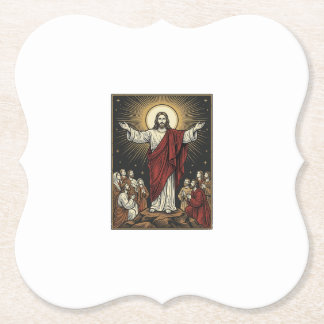 Porta-copo De Papel Jesus Vintage Glória Radiante Gravação Cristã De