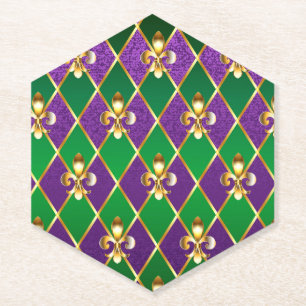 Porta-copo De Papel Jewelry Background Mardi Gras