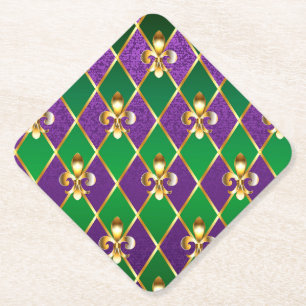 Porta-copo De Papel Jewelry Background Mardi Gras