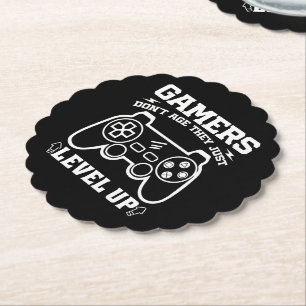 Porta-copo De Papel Jogadores não envelhecem, eles simplesmente aument