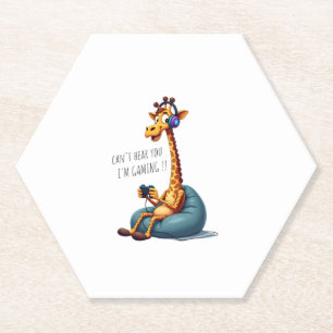 Porta-copo De Papel Jogo Engraçado Gamer Giraffe Jogos Para Jogo De Ho