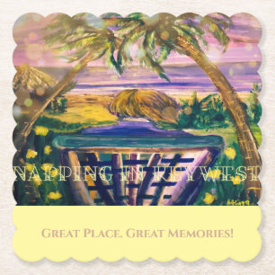 Porta-copo De Papel Key West, Dica de memória FL da Porta copos de pap