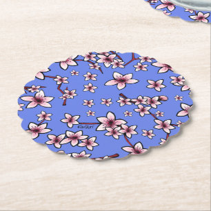 Porta-copo De Papel KiniArt Cherry Blossoms