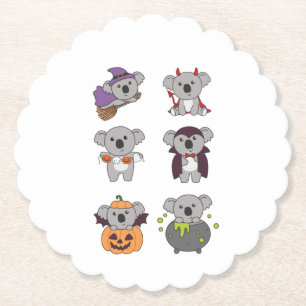 Porta-copo De Papel Koala Halloween Vampiro do demônio da bruxa