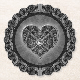 Porta-copo De Papel Lace Black Cerâmico