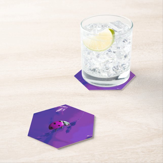 Porta-copo De Papel Ladybug Roxo (Insitu)