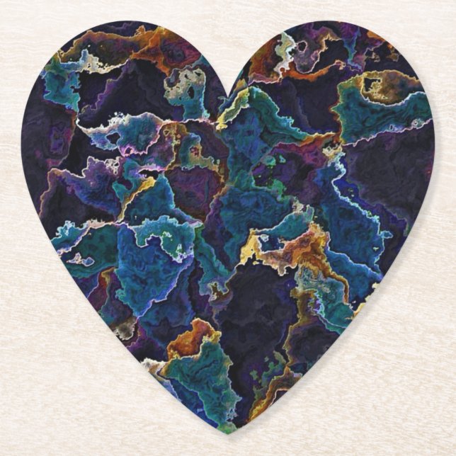 Porta-copo De Papel Lamas De Óleo (Frente)