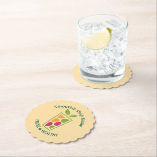 Porta-copo De Papel Lanches bar de iogurte doce Smoothies suco de frut