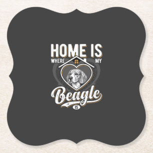Porta-copo De Papel Lar é Onde Meu Beagle Está_1