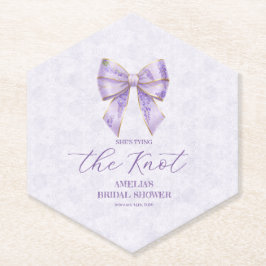 Porta-copo De Papel Lavender Wisteria Ribbon – Japanese-Inspired