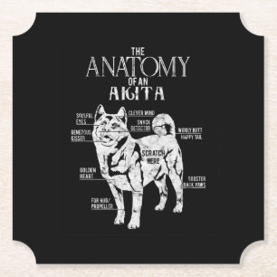 Porta-copo De Papel Legal Akita Anatomy Clos Oferece Amantes De Cães