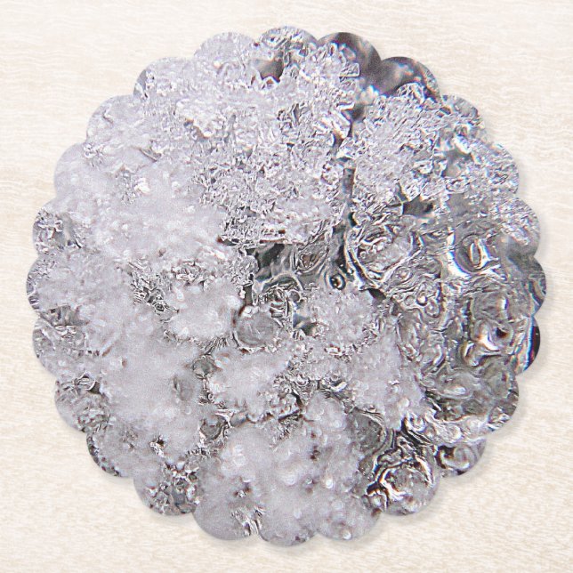 Porta-copo De Papel Legal cristais de gelo (Frente)