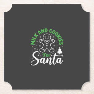 Porta-copo De Papel Leite de Natal e Biscoitos para o Papai Noel