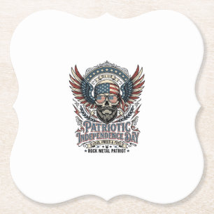 Porta-copo De Papel Lenço Patriótico Rocker Glória Antiga Música Rock 
