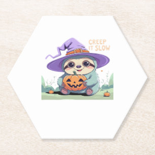 Porta-copo De Papel Lenta � Lento Sloth Halloween Engraçado