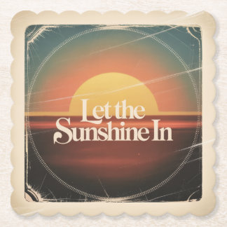 Porta-copo De Papel Let The Sunshine In