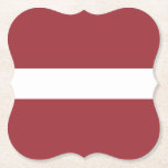 Porta-copo De Papel Letão (Letão) Bandeira<br><div class="desc">Produtos de Sinalizador Mundial Personalizáveis - Sinta-se livre para adicionar seu próprio texto.</div>