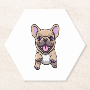 Porta-copo De Papel Lilac French Bulldog
