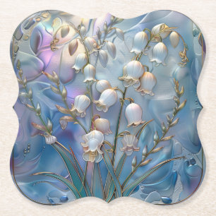 Porta-copo De Papel Lily Bela Iridescente do Vale Emboscada Vidro