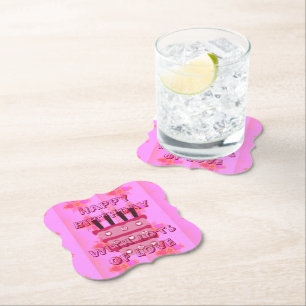 Porta-copo De Papel Lindas ideias femininas para seu aniversário