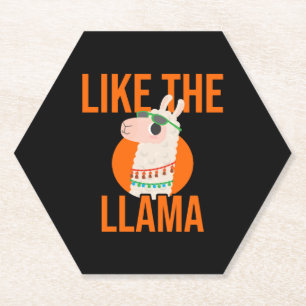 Porta-copo De Papel Llama Unicorn Lama apresenta tendências animais