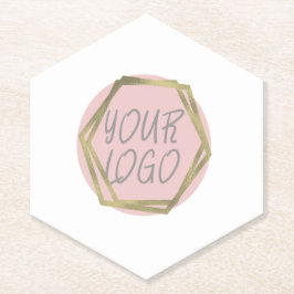 Porta-copo De Papel Logotipo comercial de marca corporativa da empresa