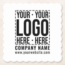 Porta-copo De Papel Logotipo corporativo personalizado Empresa moderna