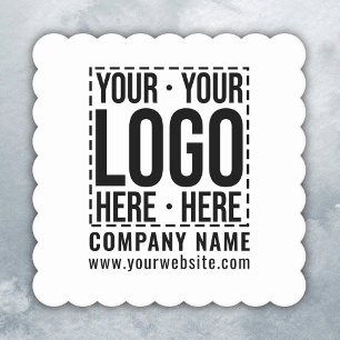 Porta-copo De Papel Logotipo corporativo personalizado Empresa moderna