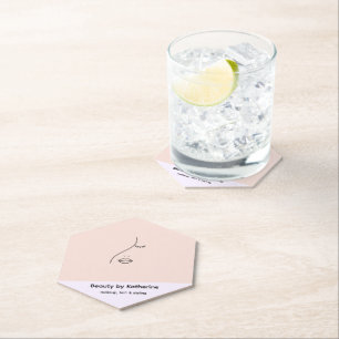 Porta-copo De Papel Logotipo de Beleza para a Mulher Abstrato moderna