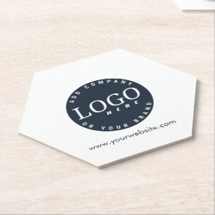 Porta-copo De Papel Logotipo e Site Corporativo Simples para Empresa