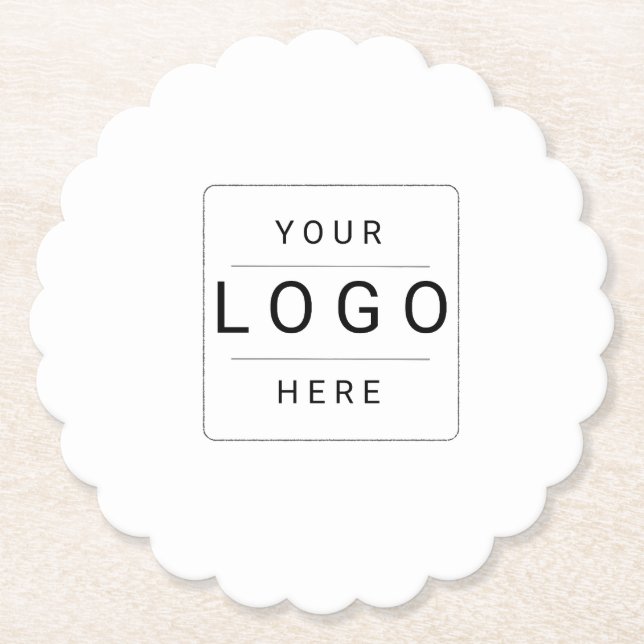 Porta-copo De Papel Logotipo Personalizado (Frente)