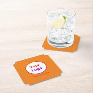 Porta-copo De Papel Logotipo personalizado simples e elegante aqui na 