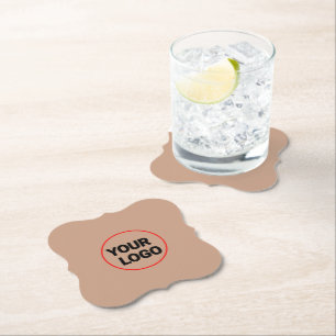 Porta-copo De Papel Logotipo personalizado simples e elegante aqui na