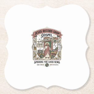 Porta-copo De Papel Loja de Discos Jesus Gospel Loja de Discos Jesus C