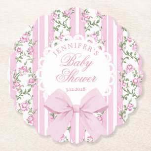 Porta-copo De Papel Love Shack Coquette Rosa Beijar Chuvinha de Bebê